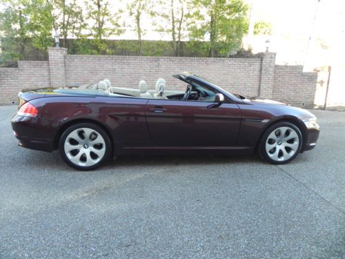 2006 bmw 650i  2-door convertible 4.8l-barbera red - sport and winter packages