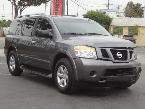 2013 nissan armada sv damaged rebuilder runs! only 3k miles nice unit wont last!