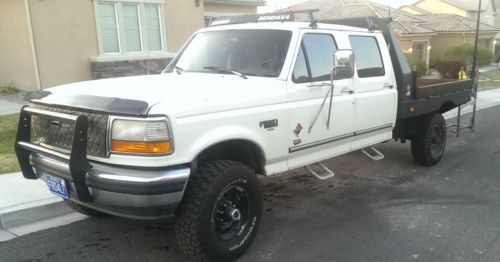 1993 ford f-350 7.3l crew cab 7.3l diesel with flatbed