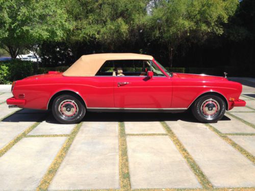 Rolls royce corniche iii  , rare st james red,