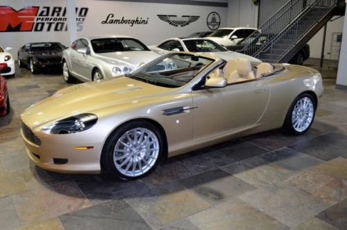 Aston martin db9 volante paint to sample liquid gold 4k miles!