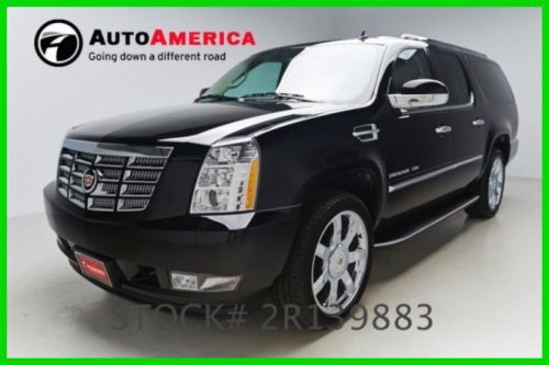 We finance! 14168 miles 2014 cadillac escalade esv luxury! 6.2l v8 16v bose