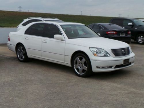 2006 lexus ls 430 45k miles white tan leather navigation nav ship assit texas