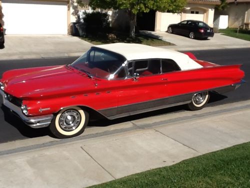1960 buick electra 225 convertible. restored. red. rare. immaculate. ca car.
