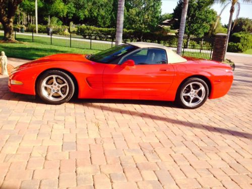 2003 chevrolet corvette convertible 2-door 5.7l 50th anniversary