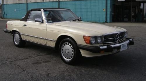 1986 mercedes benz 560sl hardtop convertible one owner low miles clean autocheck