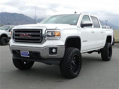 Gmc crew cab sle 4x4 z71 5.3 vortec custom new lift wheels tires low miles auto