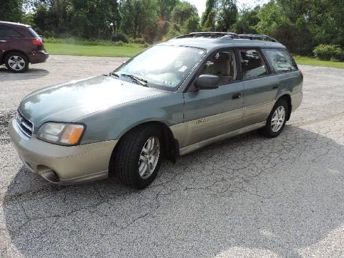 2002 subaru outback, no reserve, looks and runs fine, one owner, no accidents