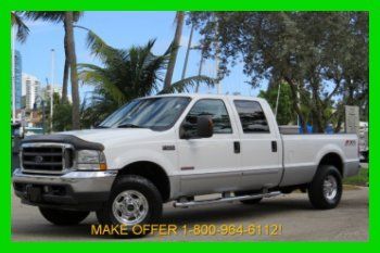 2003 ford f250 lariat crew cab super duty fx4 offroad long bed 4x4 4wd loaded fl