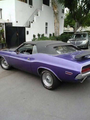 1970 dodge challenger convertible plum crazy 440 6pack 4speed shaker