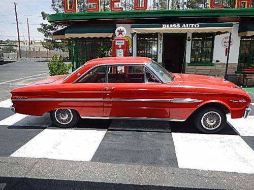 1963 falcon sprint factory red on red 260 v8 3 speed west texas car