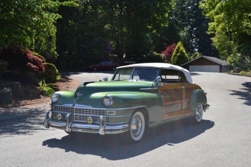 1948 chrysler town &amp; country convertible - beautiful, original body/paint