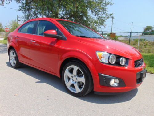 2013 chevy sonic *ltz* turbocharged - loaded sport sedan - victory red