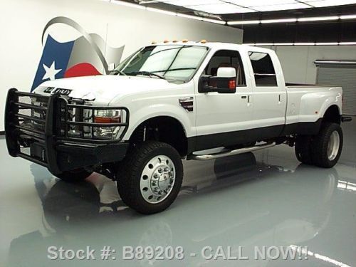 2008 ford f-350 king ranch crew 4x4 lift diesel drw nav texas direct auto