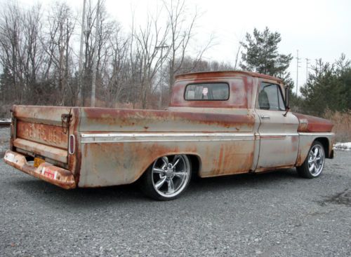 1965 c10 rat rod chevy slammed bagged air bags patina truck similar to 3100 f1