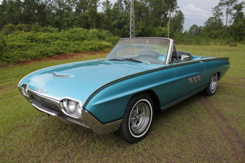 1963 ford thunderbird roadster replica convertible 390 t-bird call now