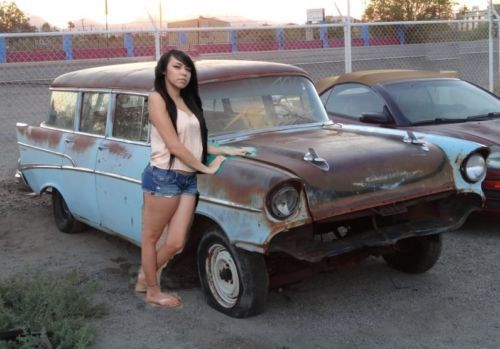 1957 chevrolet belair 4dr wagon great resto mod candidate az car nomad styling