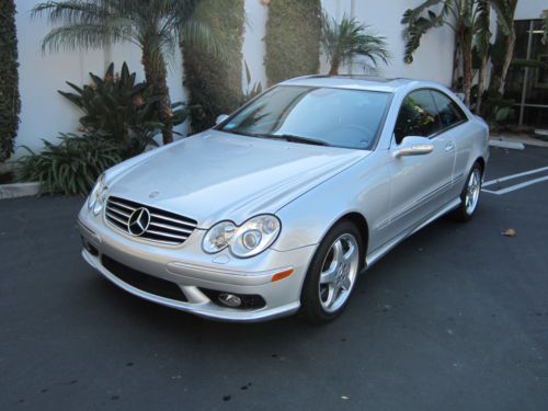 Clk500 amg sport only 20k local 1- owner miles navigation prisitne in so cal!!