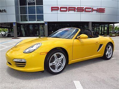 2010 porsche boxster 6 speed rare speed yellow only 11k miles 239-225-7601