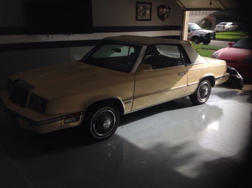 1985 chrysler lebaron mark cross convertible 2-door 2.2l