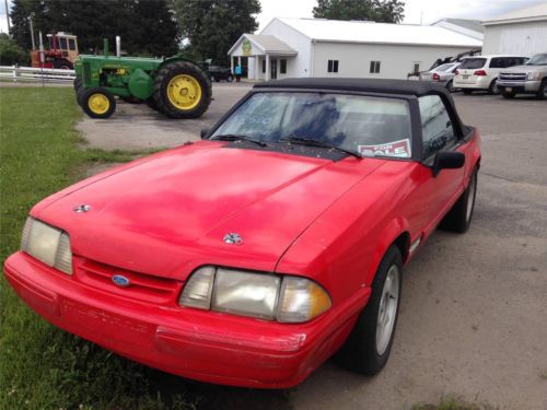 1989 ford mustang lx 5 speed 5.0l v-8 convertible