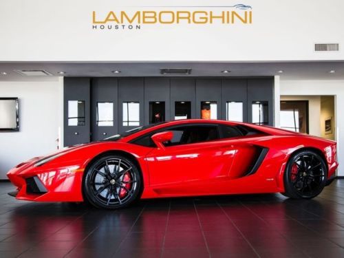 2013 lamborghini aventador lp700-4 red dione black wheels alcantara loaded