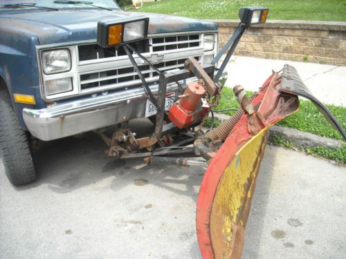 1988 chevy k30 silverado utility truck crew cab 4x4 western plow