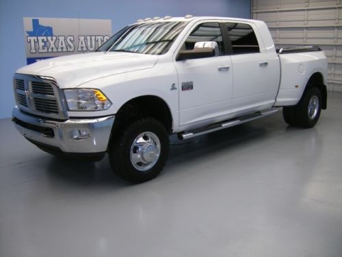 We finance!!  2011 ram 3500 laramie mega cab 4x4 diesel dually nav tv texas auto