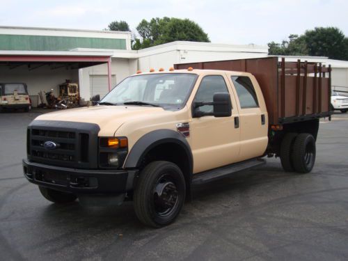 2008 ford f-450 crew cab stakebody flatbed