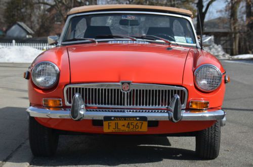 1980 mgb chrome bumper &amp; v6 conversion 5 speed manual transmission