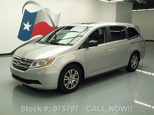 2011 honda odyssey exl sunroof htd leather rear cam 29k texas direct auto