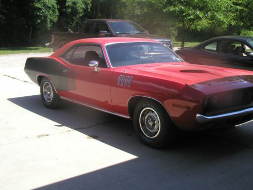 1971 plymouth cuda with biuld sheet