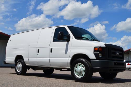 2008 ford e-350 extended diesel cargo van econoline powerstroke work van box van