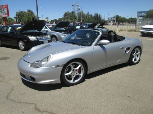 2003 porsche boxster/ 64k miles/ &#034;s&#034;/ 6 spd/ leather/ mint cond ==&gt;no reserve&lt;==