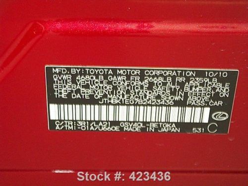 2011 LEXUS ES350 3.5L V6 CLIMATE LEATHER SUNROOF 32K MI TEXAS DIRECT AUTO, US $26,780.00, image 11