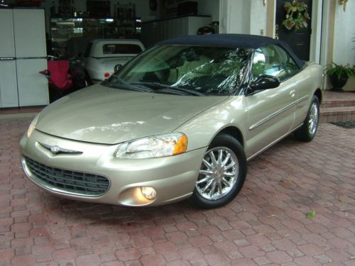 2002 chrysler sebring limiited convertible from florida! 31,000 miles! one owner