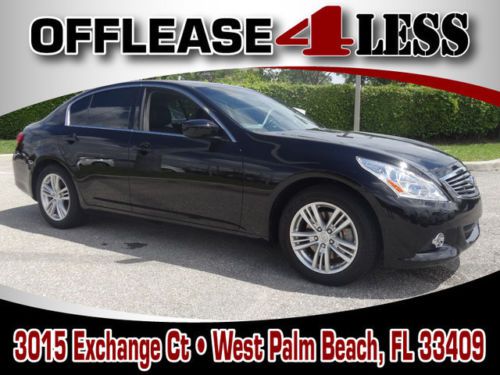 2012 infiniti g25 sedan leather sunroof warranty clean carfax