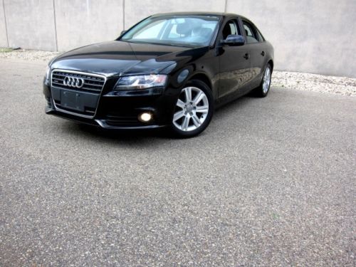 2011 audi a4 2.0t quattro- 1-owner + black on black + affordable ,goregeous !