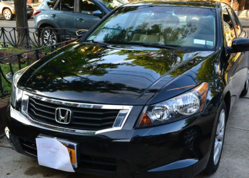 2010 honda accord ex-l black w tan leather 22600 miles fully loaded auto nice!!