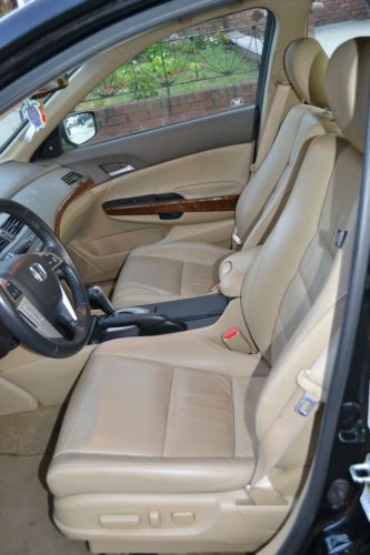 2010 Honda Accord EX-L Black w Tan Leather 22600 Miles Fully Loaded Auto NICE!!, image 4