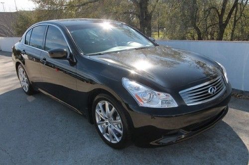 09 g37 s sport automatic sedan black blk leather navigation 54k miles we finance