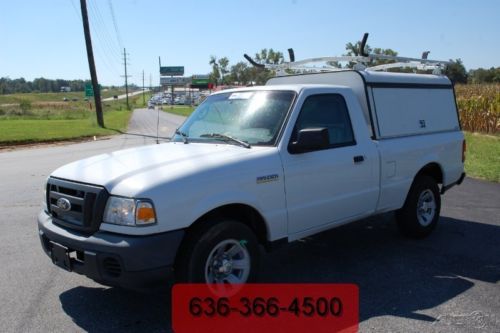 2010 xl used 2.3l i4 automatic pickup truck are campershell ladder rack white