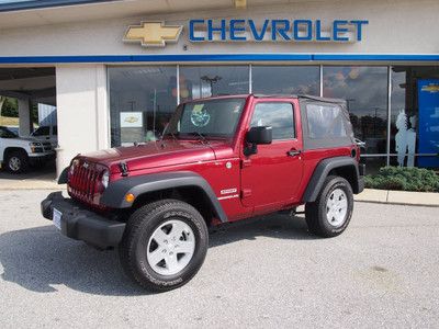 Sport 3.6l deep cherry red black cloth automatic 4x4 ac soft top
