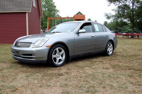 No reserve 2004 infinity g 35 4 dr sedan, 3.5 l v6 300hp engine, auto trans, 6cd