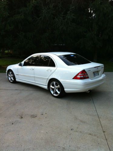 2005 mercedes benz c230 sedan 4 door white kompressor nice clean