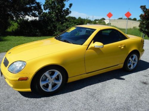 No reserve 01 mercedes slk320 big v6 not 4 cylinder clean car in florida