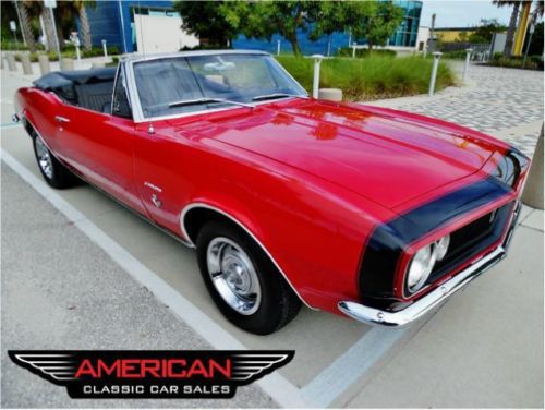 Restored 1967 chevrolet camaro convertible 4 speed manual ps ptop excellent!