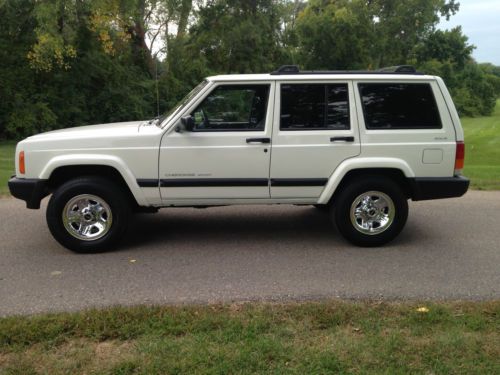 1999 jeep cherokee sport 4-door-4x4 stone white! awesome eye appeal!