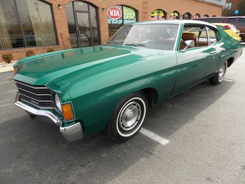 1972 chevelle 21k actual miles  2 door all orignal documents inckuded
