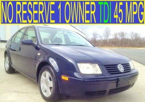 No reserve 1 owner timing belt done incredible service sunroof tdi 01 02 03 04